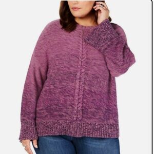 Purple ombré sweater